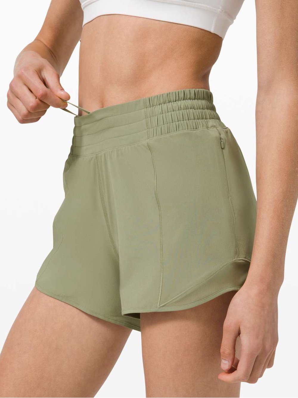 Lululemon Women's Hotty Hot Short *High-Rise 4" In Rosemary Green Size 6